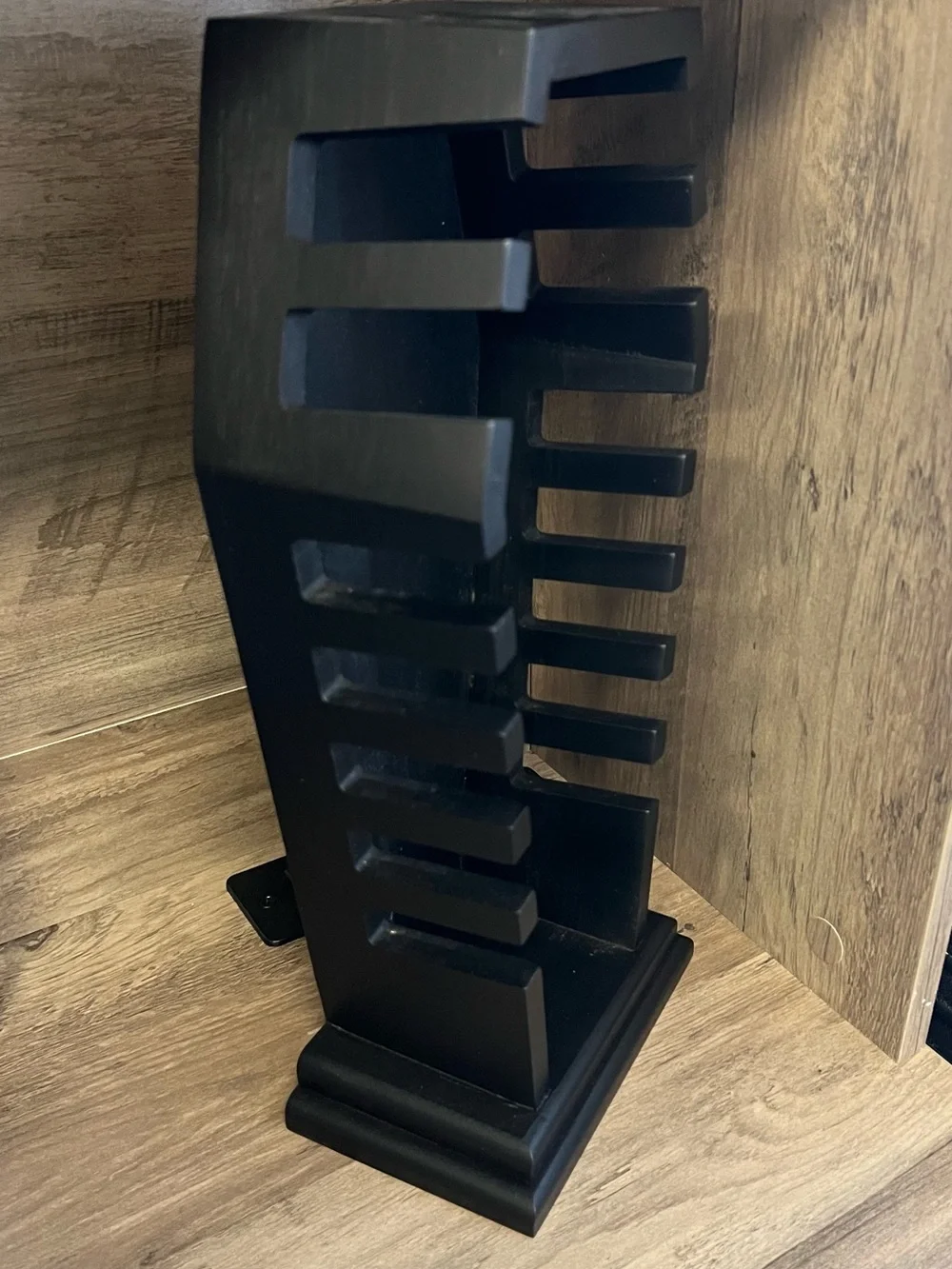 Matte Black Coffin Kitchen Knife Holder